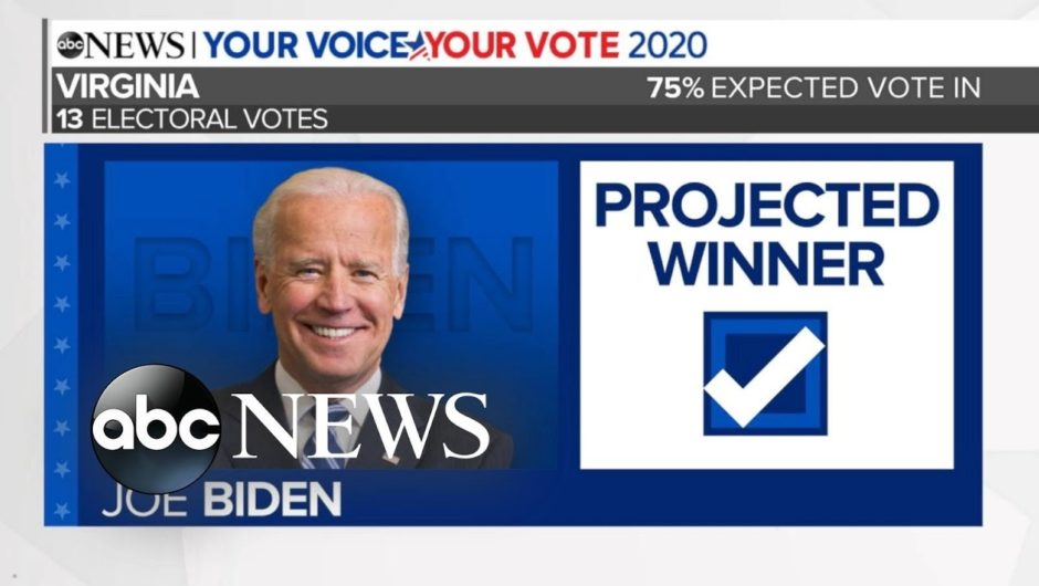 Virginia projected to be won by Joe Biden