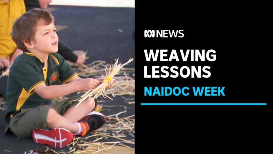 NAIDOC Week: Students learn about aboriginal culture through traditional weaving | ABC News