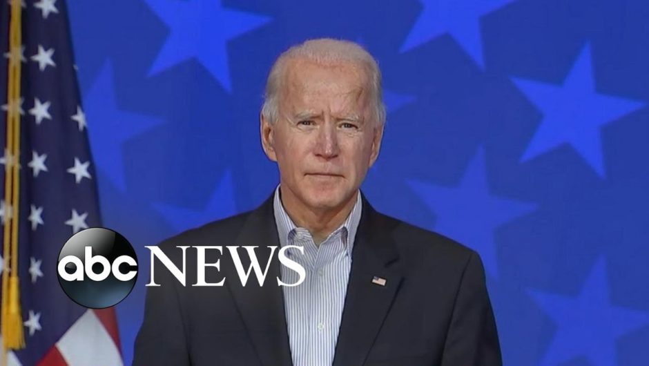 Joe Biden urges calm and patience during vote count