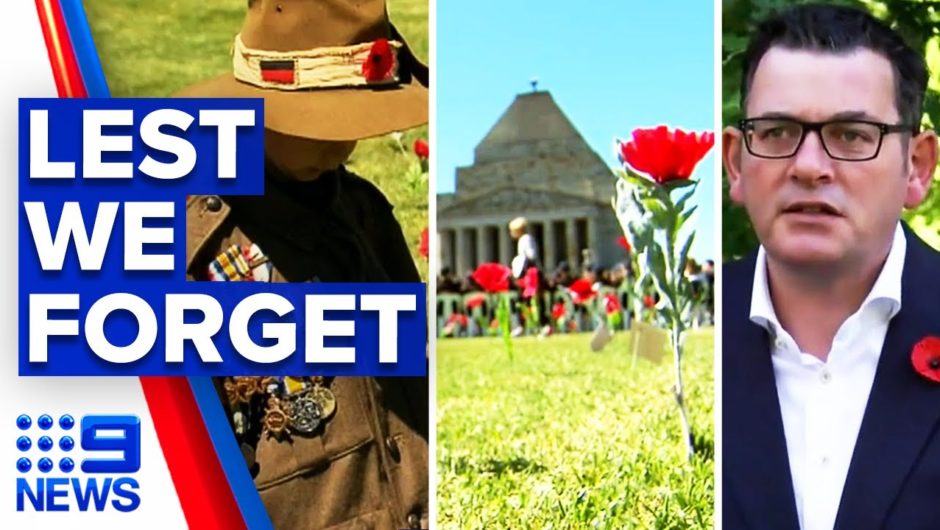 Victorian premier stands firm on Remembrance Day restrictions | 9 News Australia