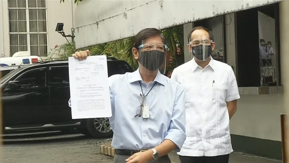 Marcos wants Leonen out of poll protest case