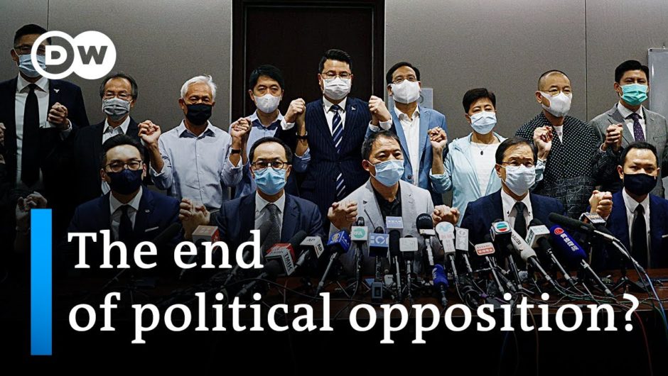 All of Hong Kong’s pro-democracy lawmakers resign | DW News