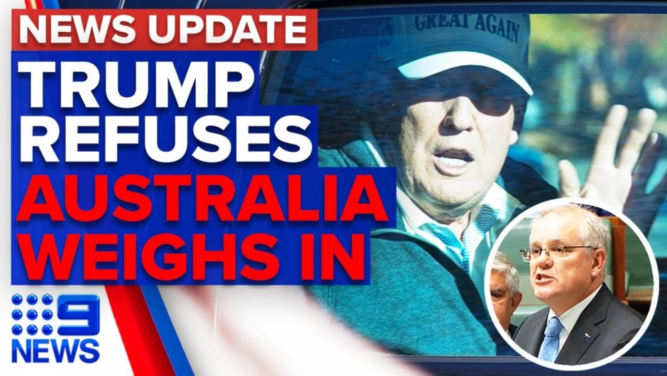 Donald Trump refuses to concede, Australian leaders congratulate Joe Biden | 9 News Australia