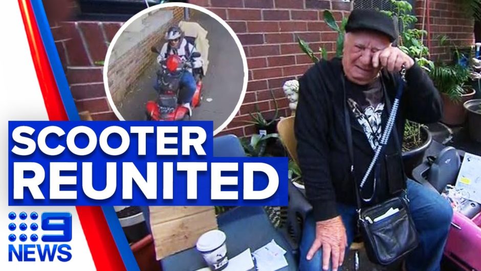 Pensioner reunited with stolen mobility scooter | 9 News Australia