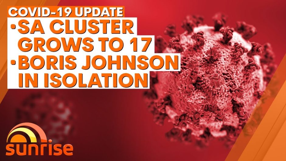 COVID-19 Update: South Australia cluster grows to 17; Boris Johnson in isolation | 7NEWS