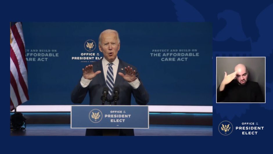 President-elect Joe Biden Speaks on the Affordable Care Act LIVE