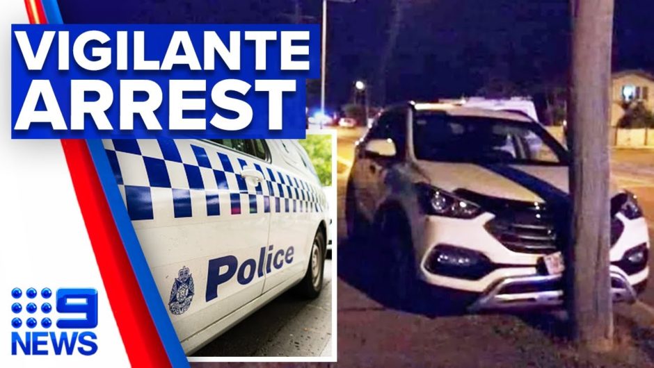 Teen arrested by vigilante in high-speed pursuit | 9 News Australia