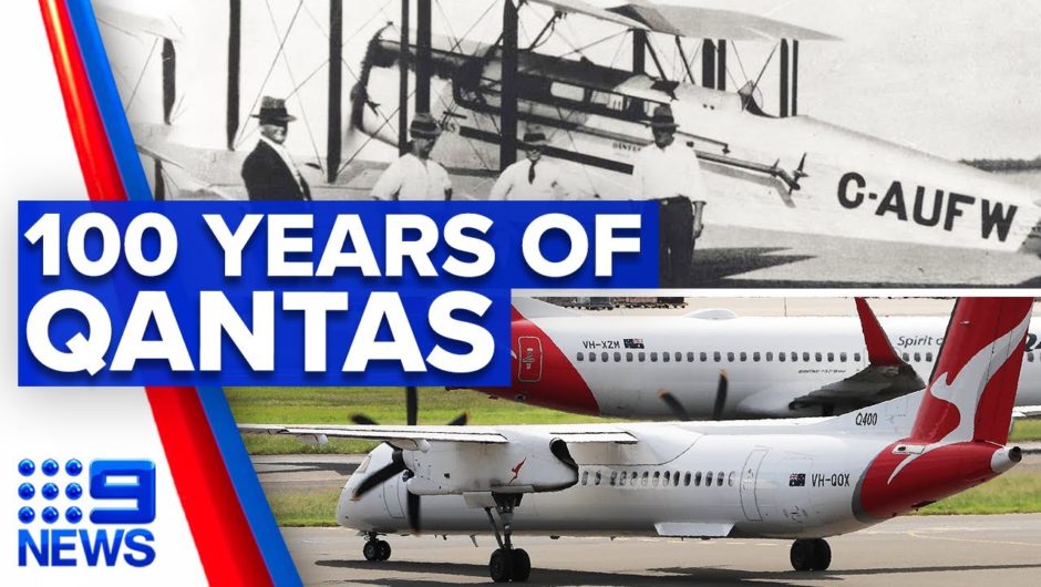 Qantas celebrates 100 years of service | 9 News Australia
