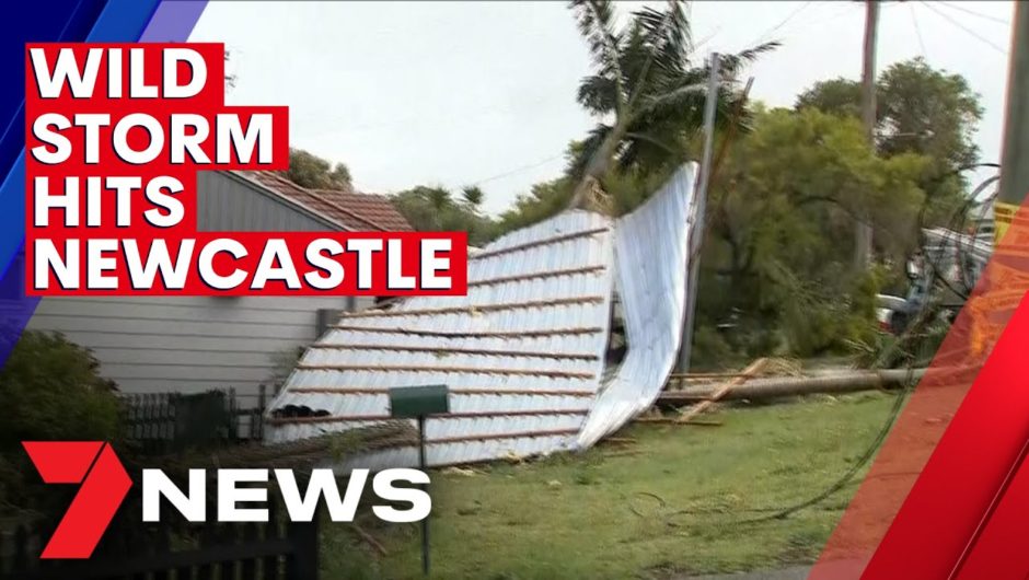 Cyclone-strength winds tear through Newcastle leaving thousands without power | 7NEWS