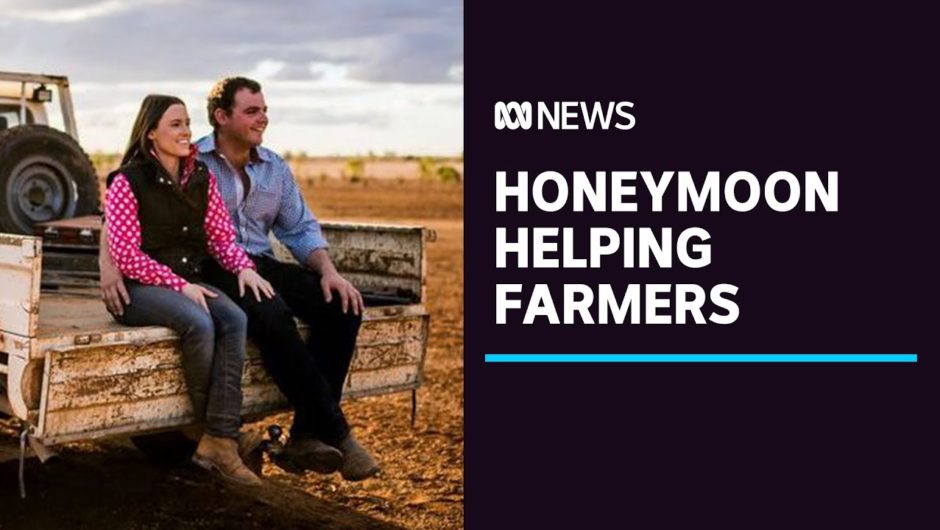 Couple's year-long honeymoon spent giving respite to drought-affected farmers | ABC News