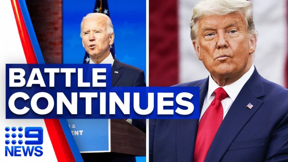 Lives at risk as Trump refuses to hand over power | 9 News Australia