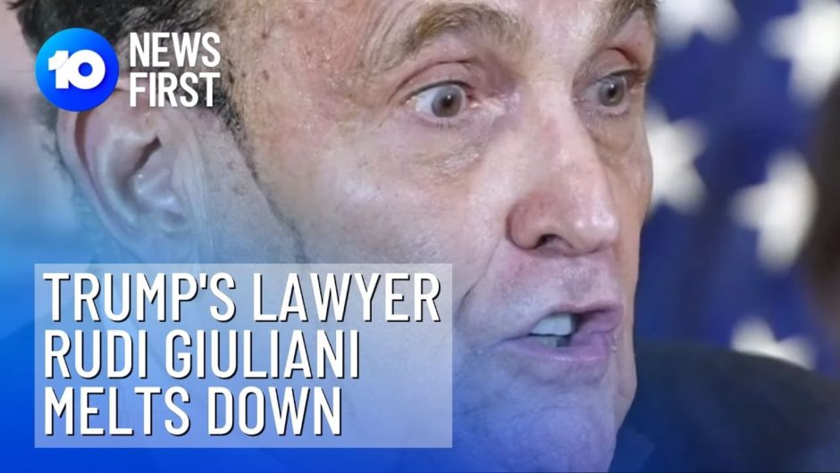 Trump's Lawyer Rudi Giuliani Has Wild Press Conference | 10 News First