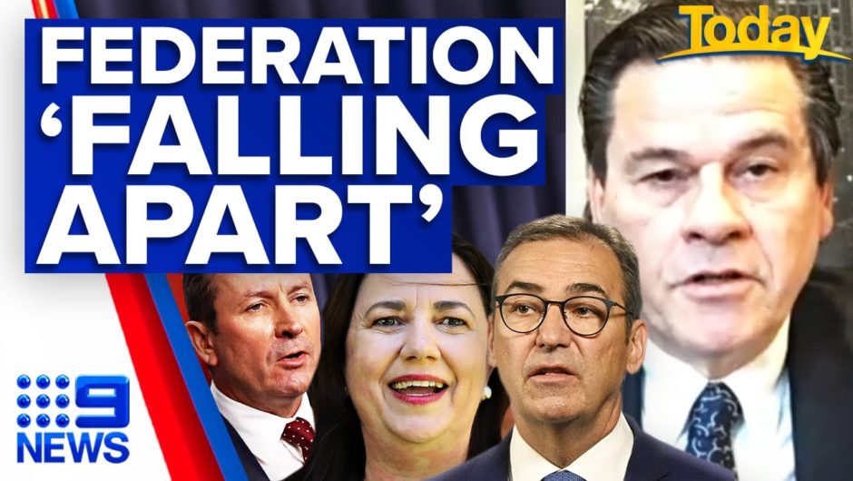 States 'turned their backs' on each other: Willox | 9 News Australia