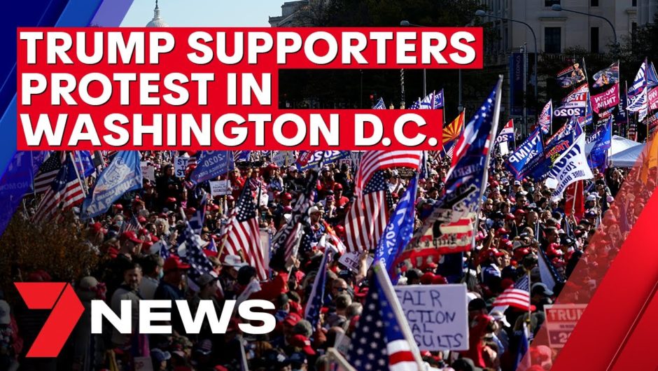 Trump supporters protest in the streets of Washington D.C. | 7NEWS