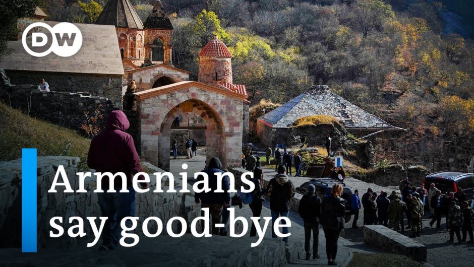 Nagorno-Karabakh: Armenians say goodbye as Azeri troops move in | DW News