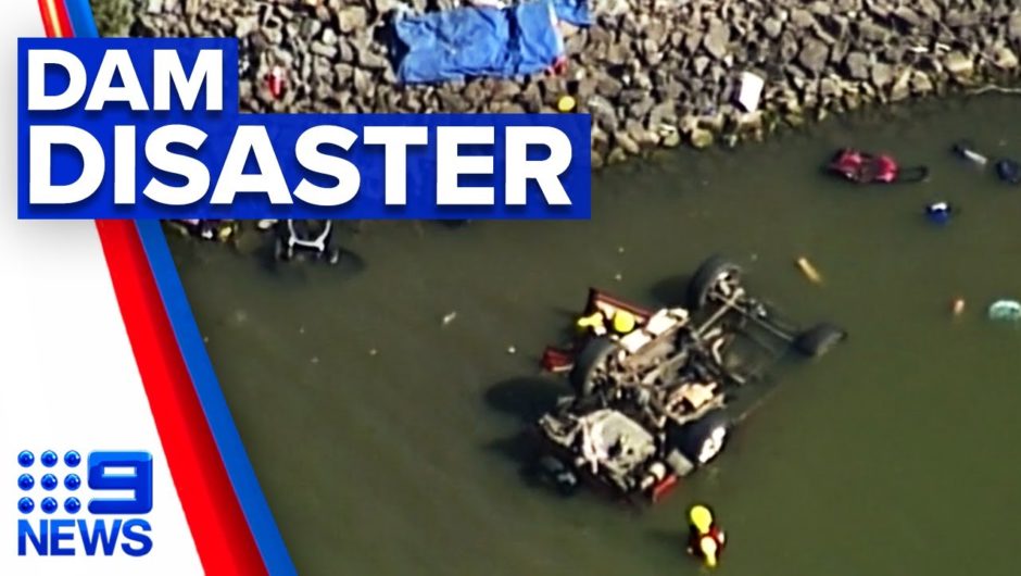Car crashes into Queensland dam | 9 News Australia