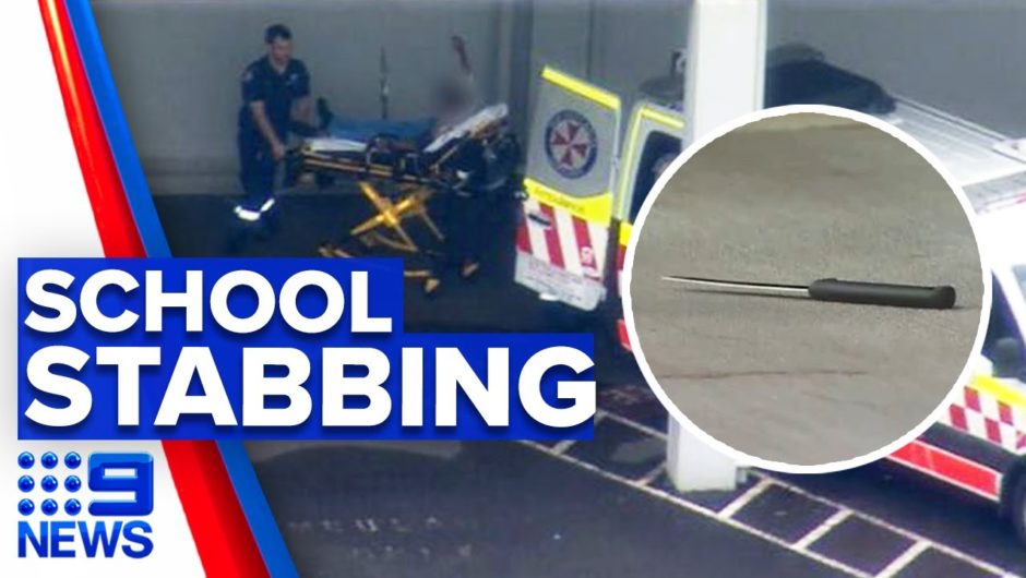 Student targeted in stabbing attack at high school | 9 News Australia