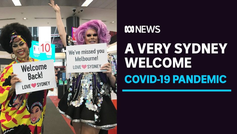 First flight from Melbourne to Sydney met by drag queens and Bondi life guards | ABC News