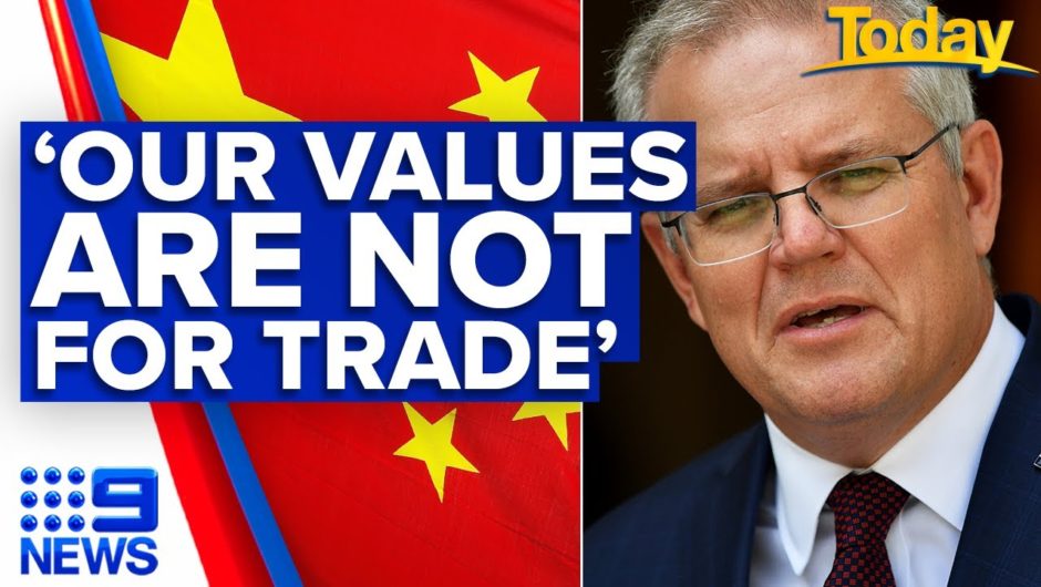 PM refuses to back down to China over leaked dossier of 'grievances' | 9 News Australia