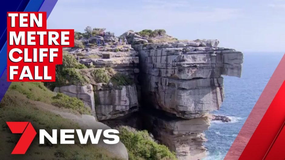 Man falls 10 metres down rocks at North Bondi | 7NEWS