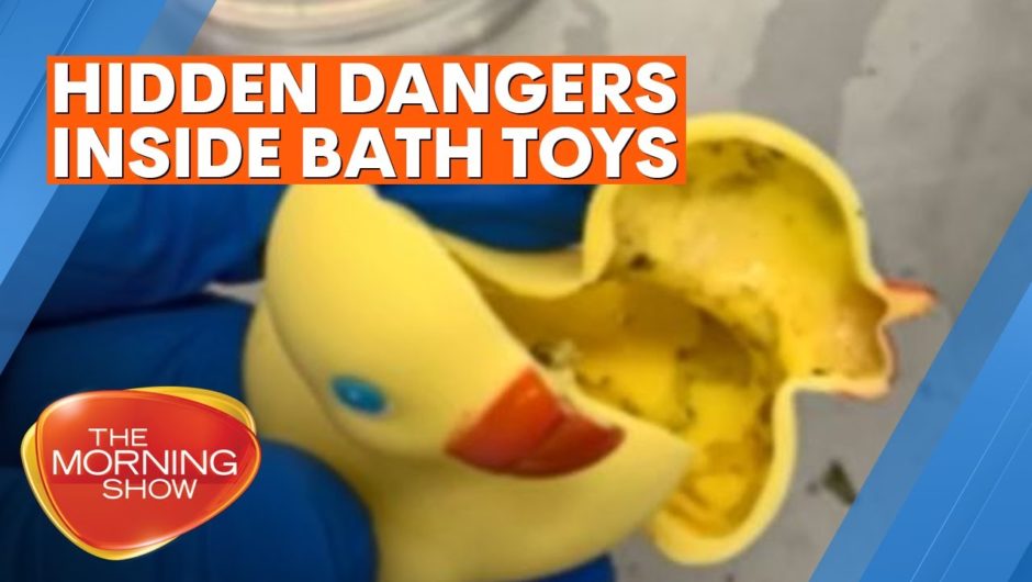 'Horrifying' dangers lurking inside children's bath toys | 7NEWS