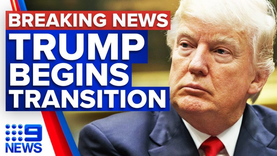 Trump team starts presidential transition without his concession | 9 News Australia