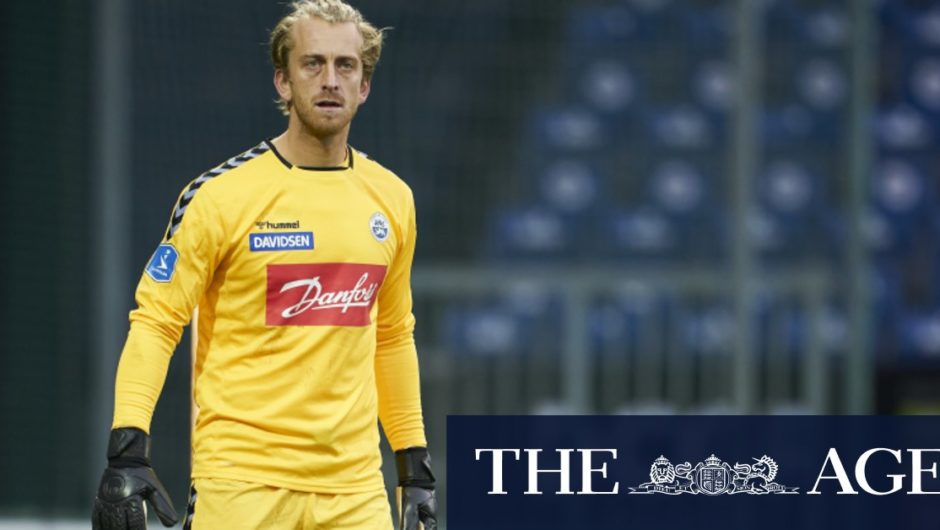 Former Melbourne Victory goalkeeper and Socceroos aspirant Lawrence Thomas adjusts to European life with Danish team Sonderjyske