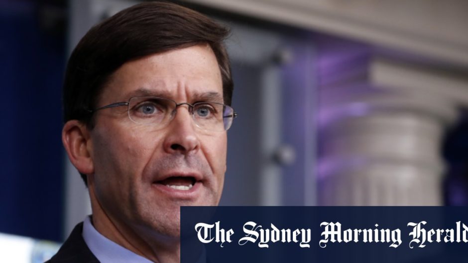 Donald Trump says on Twitter he has fired Defence Secretary Mark Esper