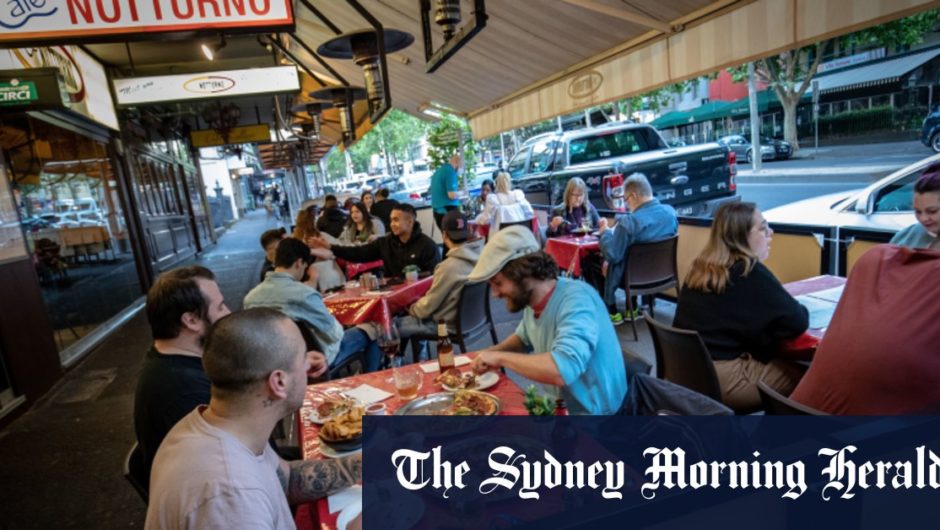 More people flocked to Lygon Street on Saturday and Sunday than on a typical pre-pandemic weekend last year