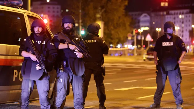 Central Vienna rocked by gunfire in suspected terror attack
