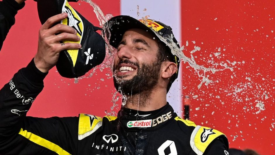 Emilia Romagna Grand Prix: Daniel Ricciardo third as Lewis Hamilton stuns F1