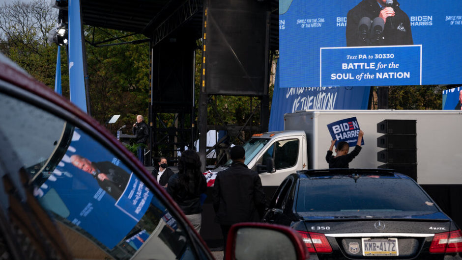 In Dash to Finish, Biden and Trump Set Up Showdown in Pennsylvania