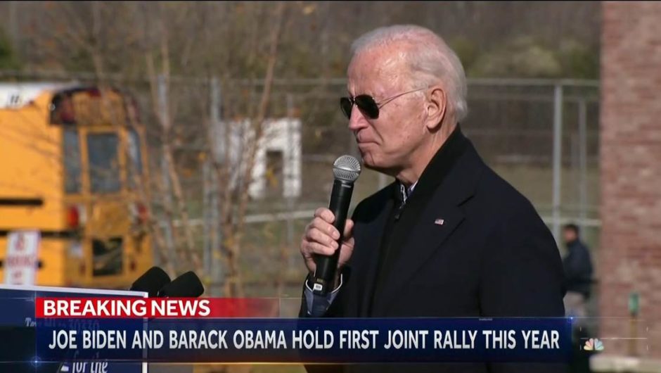 Biden and Obama make stops in battleground Michigan