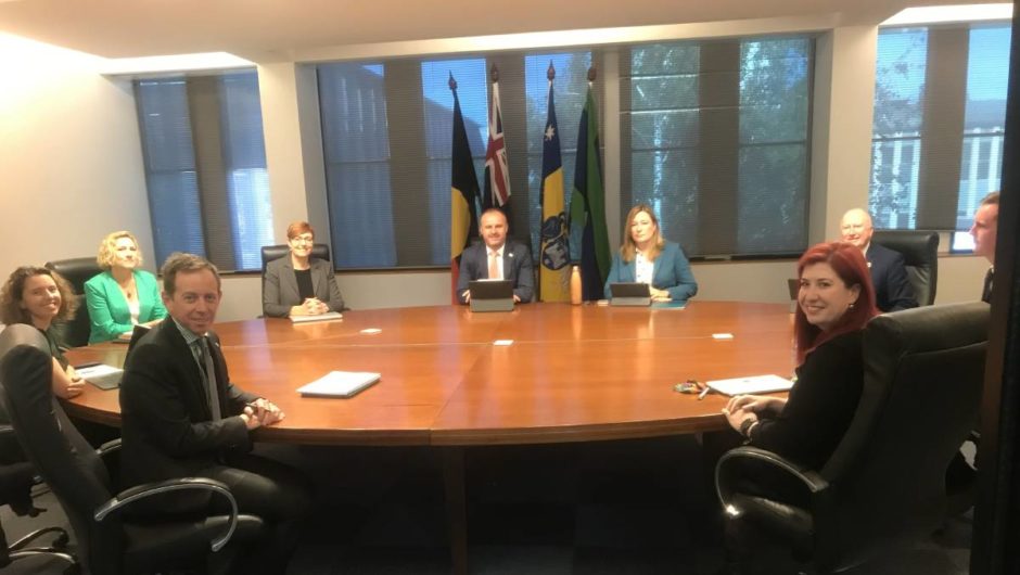 ACT Labor-Greens cabinet meets for first time | The Canberra Times