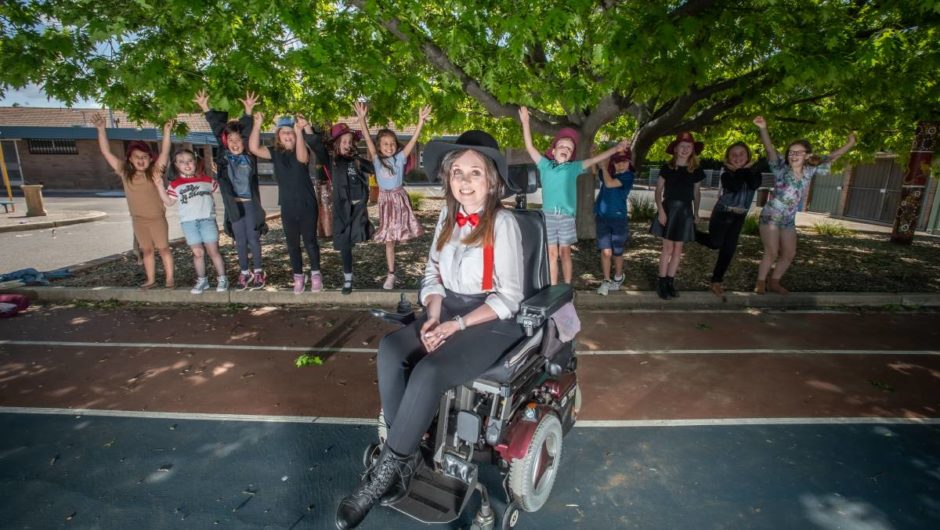 Muscular dystrophy was no barrier to Sarah Walsh’s dream career in teaching | The Canberra Times
