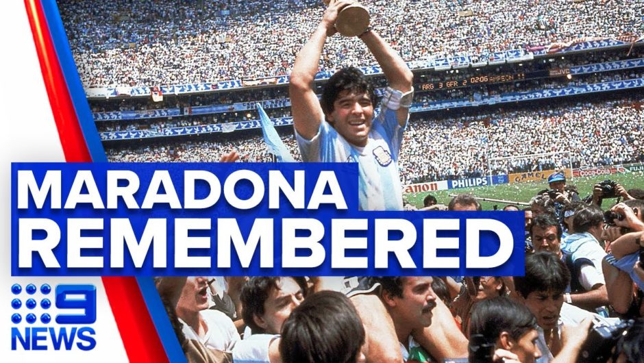 World mourns Diego Maradona’s death | 9 News Australia