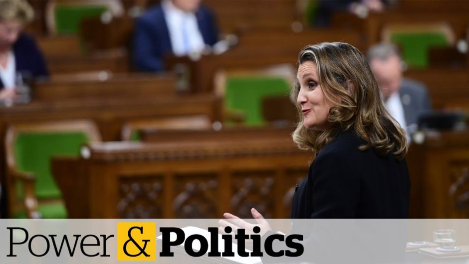 Freeland won't say if an increase to federal health transfers is coming to the provinces