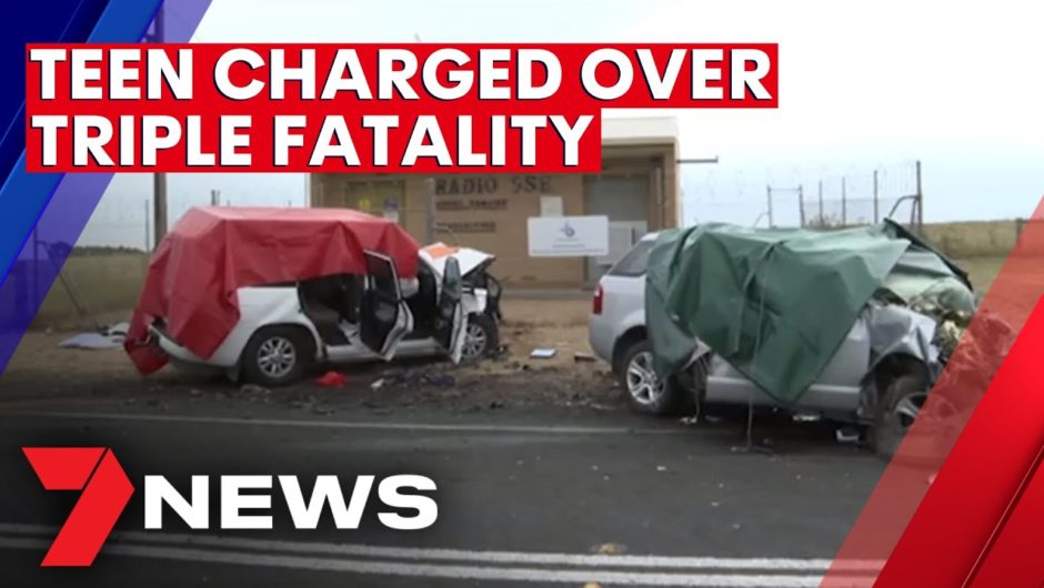 Teenager charged over triple fatality crash in South Australia | 7NEWS