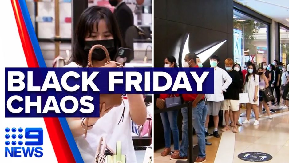Thousands hit the shops in Melbourne for Black Friday sales | 9 News Australia