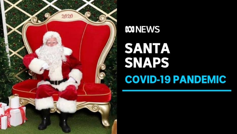 Photos with Santa get awkward as COVID Christmas impacts family traditions | ABC News