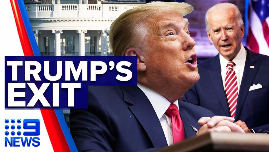 US Election 2020: Trump to have ‘peaceful’ exit from White House | 9 News Australia