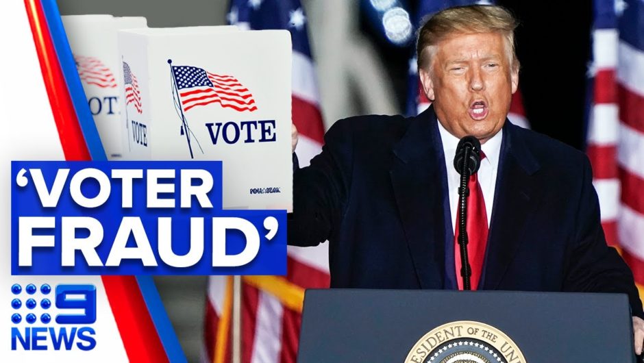 Trump releases 46-minute video on election fraud | 9 News Australia