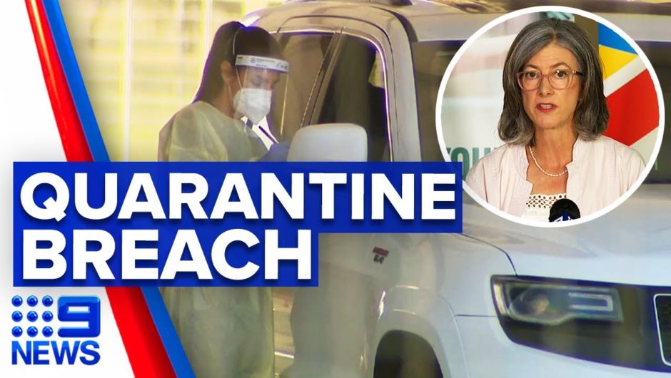 Coronavirus: Man disobeys quarantine rules to go shopping | 9 News Australia