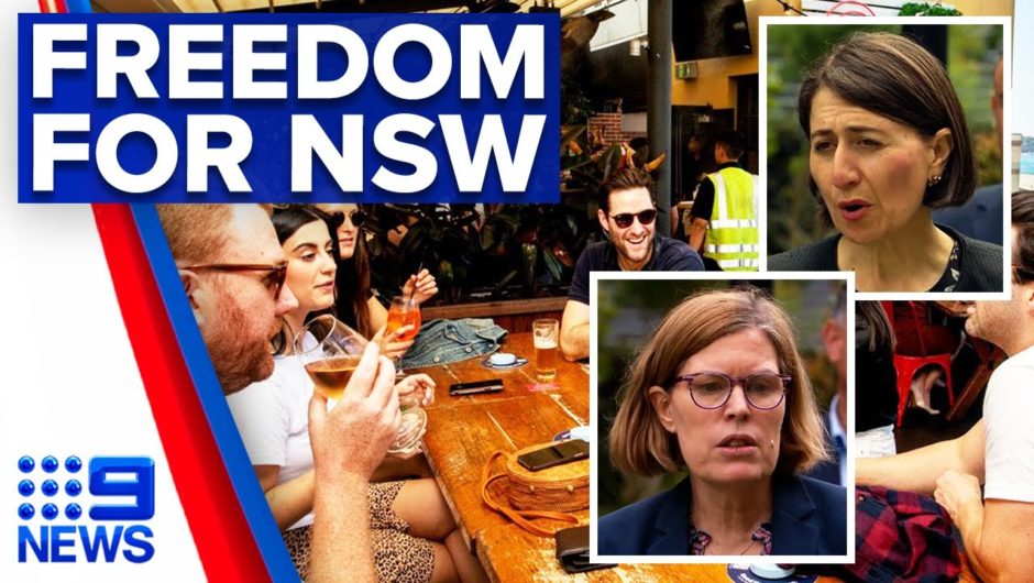 Coronavirus: Gladys Berejiklian eases restrictions in NSW | 9 News Australia