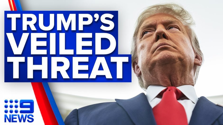 Donald Trump's veiled threat to US attorney general William Barr | 9 News Australia