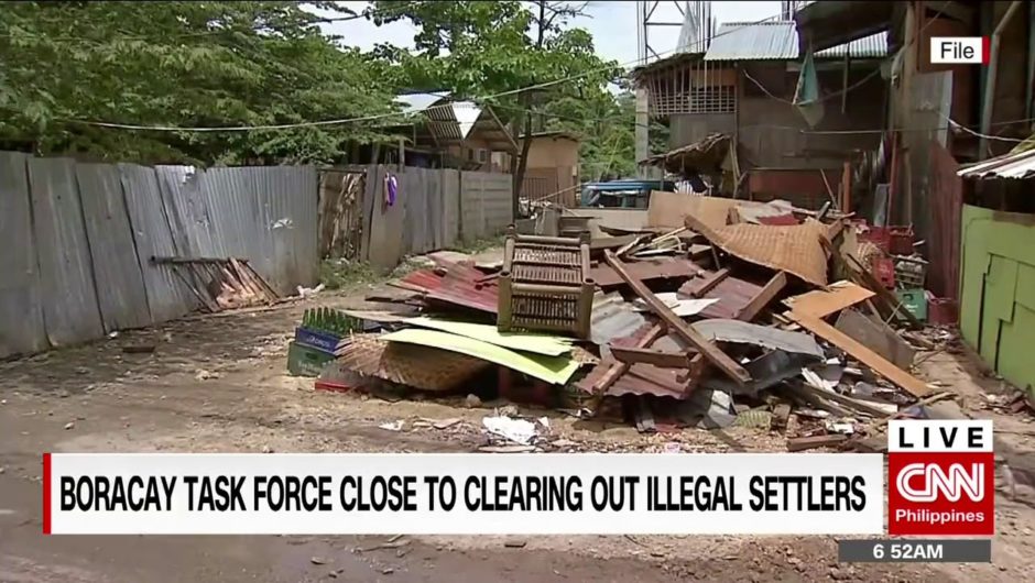 Boracay task force closure to clearing out illegal settlers