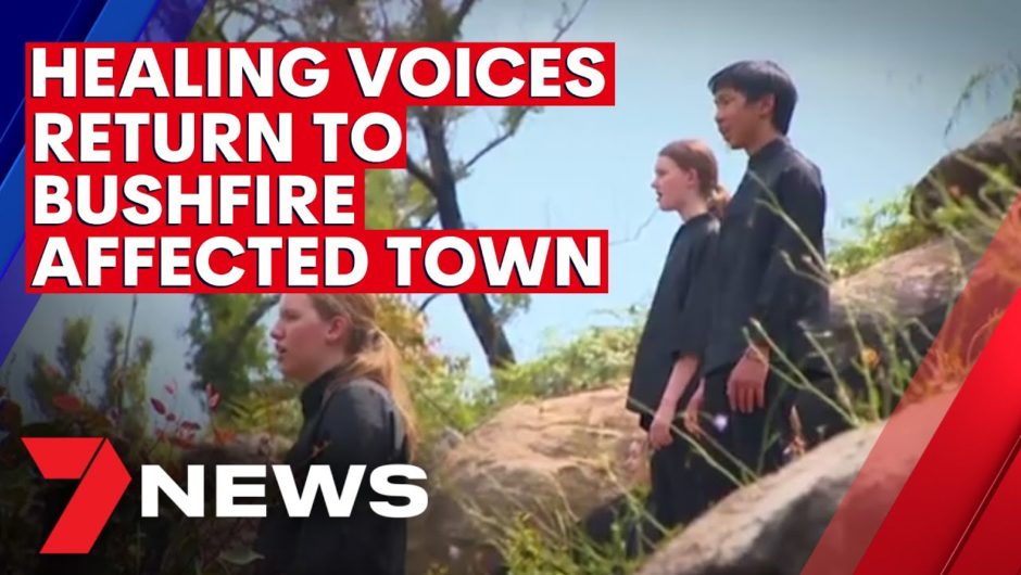 Sydney Children's Choir return to bushfire-ravaged Balmoral for a touching musical tribute | 7NEWS