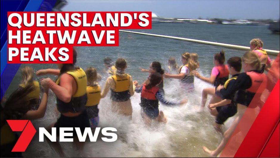First heatwave peaked across Queensland today | 7NEWS