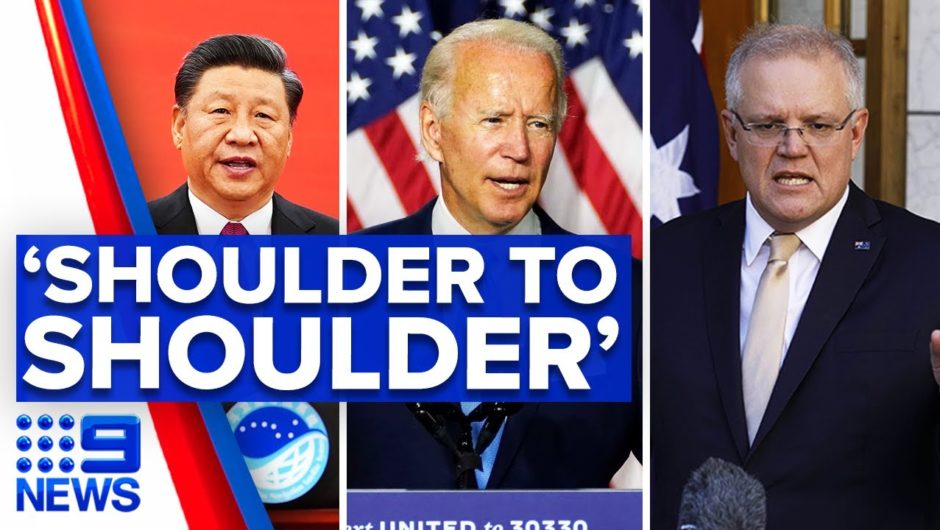 US backs Australia amid China trade tensions | 9 News Australia