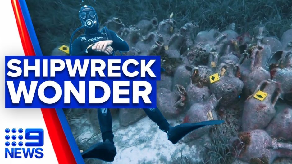 Chance discovery uncovers ancient shipwreck | 9 News Australia